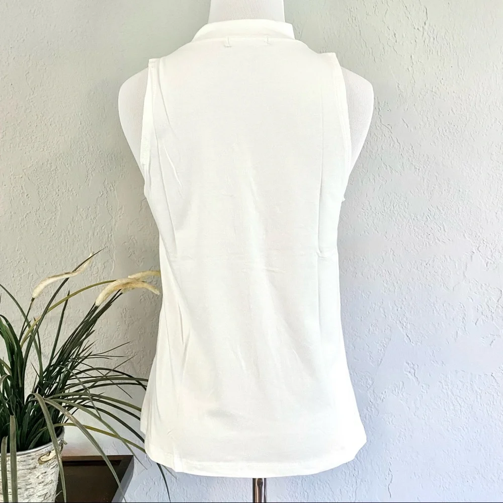 NWT Ginger G Rainbow Stripe Mockneck Tank - Picture 7 of 13